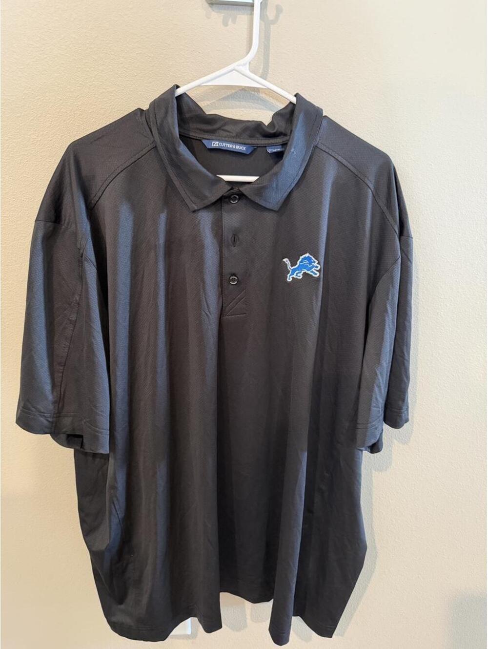 Detroit Lions black polo shirt - Men's 3XL